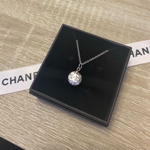 💎Delicate Authentic CHANEL Charm with 925 Silver Necklace💎